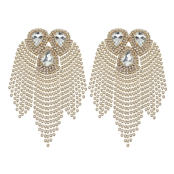 2Pcs Iron Tassel Epaulette