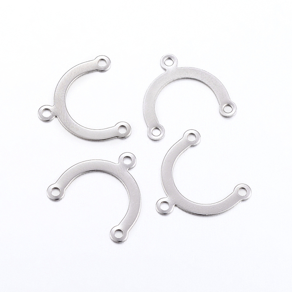 

PandaHall 304 Stainless Steel Links, Chandelier Component Links, 3 Loop Connectors, Stainless Steel Color, 14.5x16x0.5mm, Hole: 1.2mm 304...