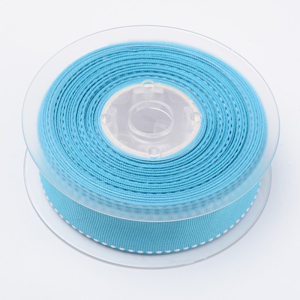 

PandaHall Grosgrain Ribbons for Gift Packings, Dark Turquoise, 1 inch(25mm), 100yards/roll(91.44m/roll) Polyester None Cyan