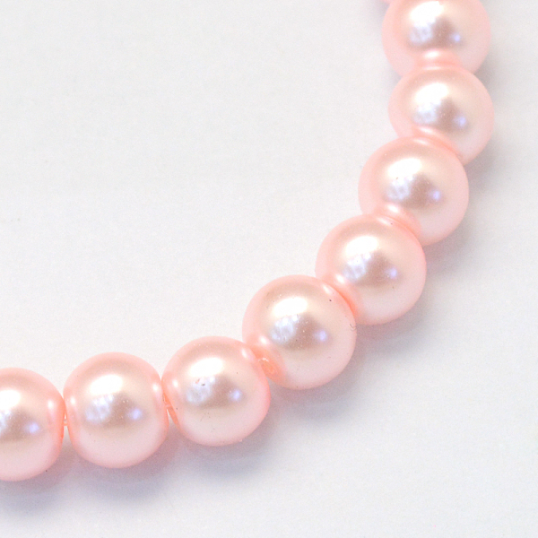 

PandaHall Baking Painted Pearlized Glass Pearl Round Bead Strands, Pink, 10~11mm, Hole: 1.5mm, about 85pcs/strand, 31.4 inch1.5mm Glass...