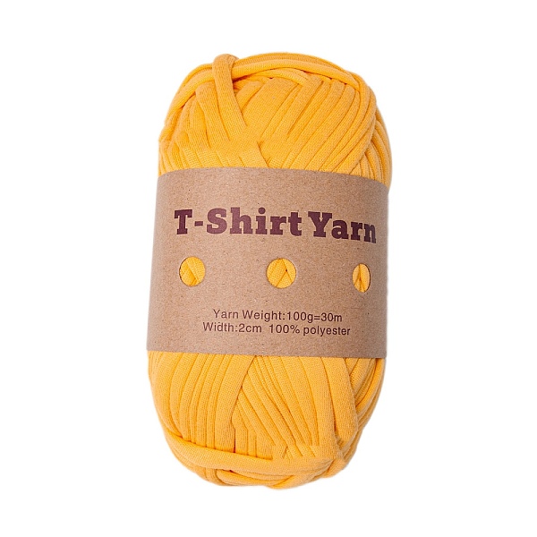 

PandaHall Polyester Cloth Yarn, For Hand Knitting Thick Thread, Crochet Cloth Yarn, Orange, 20mm, about 32.81 Yards(30m)/Skein Polyester...