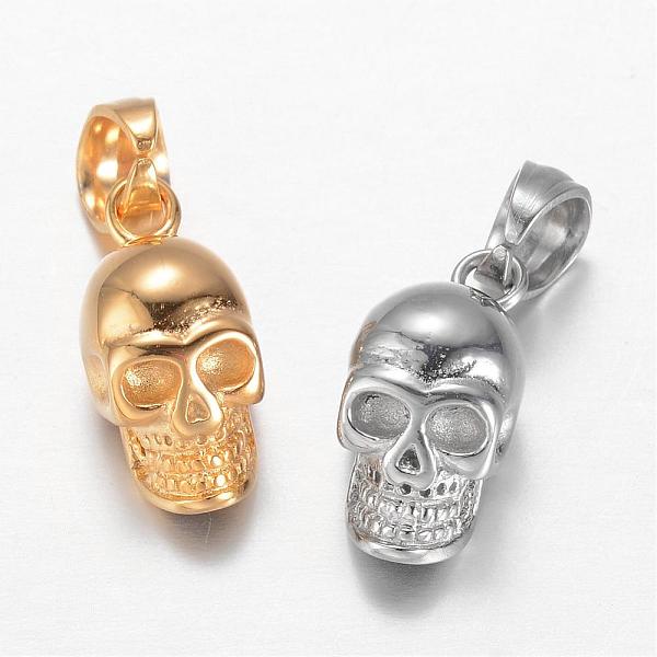 

PandaHall 316 Surgical Stainless Steel Pendants, Skull, Mixed Color, 18.5x9.5x9mm, Hole: 5x6mm 316 Surgical Stainless Steel Skull Multicolor