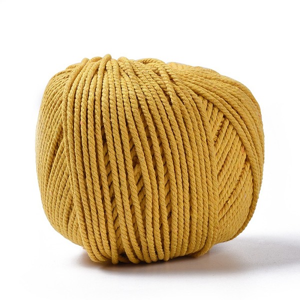

PandaHall Macrame Cotton Cord, Twisted Cotton Rope, for Wall Hanging, Plant Hangers, Crafts and Wedding Decorations, Yellow, 3mm, about...