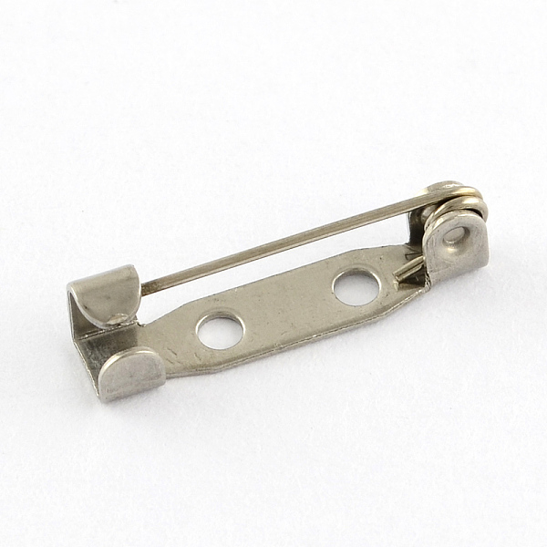 

PandaHall 304 Stainless Steel Pin Brooch Back Bar Findings, Stainless Steel Color, 25~26x5x6mm, Pin: 0.8mm 304 Stainless Steel