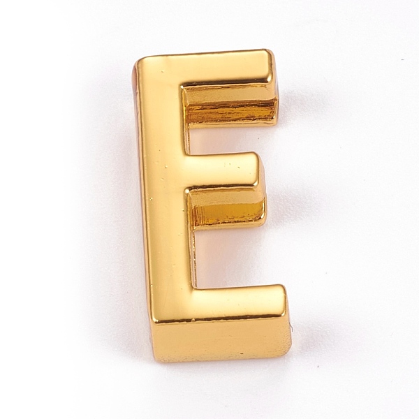 

PandaHall Alloy Slide Charms, Cadmium Free & Lead Free, Golden, Letter E, 20.5x10x6.5mm, Hole: 2.5x18mm Alloy Letter E
