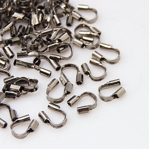 

PandaHall Brass Wire Guardians, Gunmetal, 5x6x2mm, Hole: 1.5mm Brass