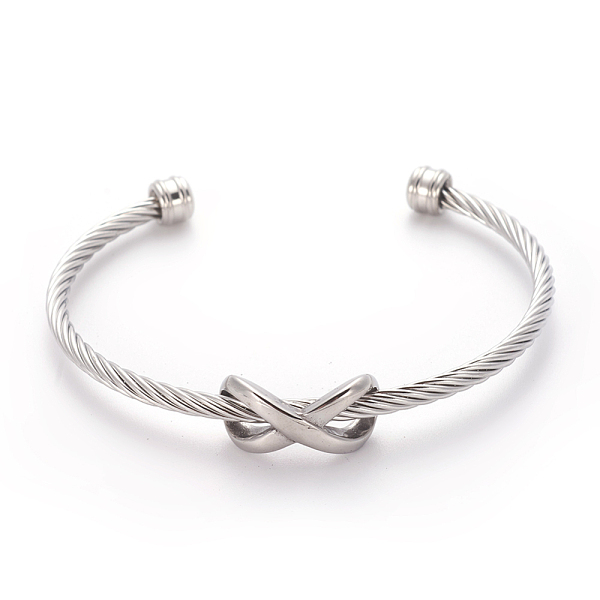 

PandaHall 304 Stainless Steel Cuff Bangle Sets, Torque Bangle, Infinity, Mixed Color, 2-1/2 inch(6.4cm), 3pcs/set 304 Stainless Steel..., Multicolor