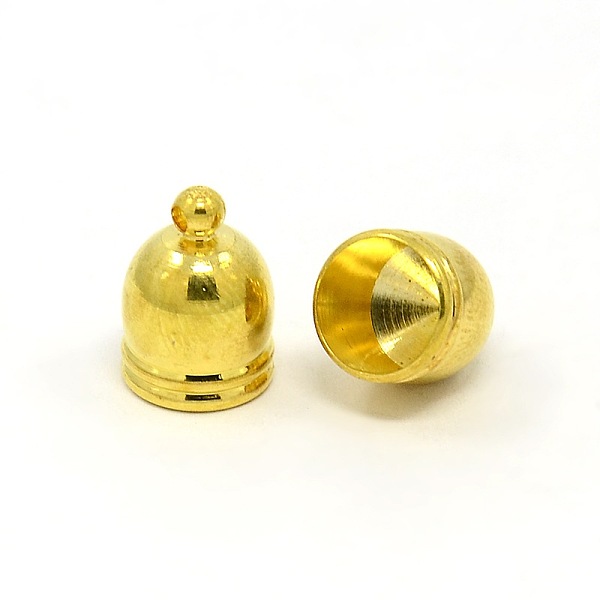 

PandaHall Brass Cord Ends, End Caps, Golden, 13.5x10mm, Hole: 1.8mm, Inner Diameter: 9mm Brass
