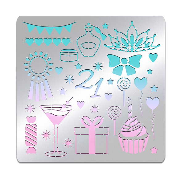 

PandaHall Stainless Steel Cutting Dies Stencils, for DIY Scrapbooking/Photo Album, Decorative Embossing DIY Paper Card, Matte Stainless...