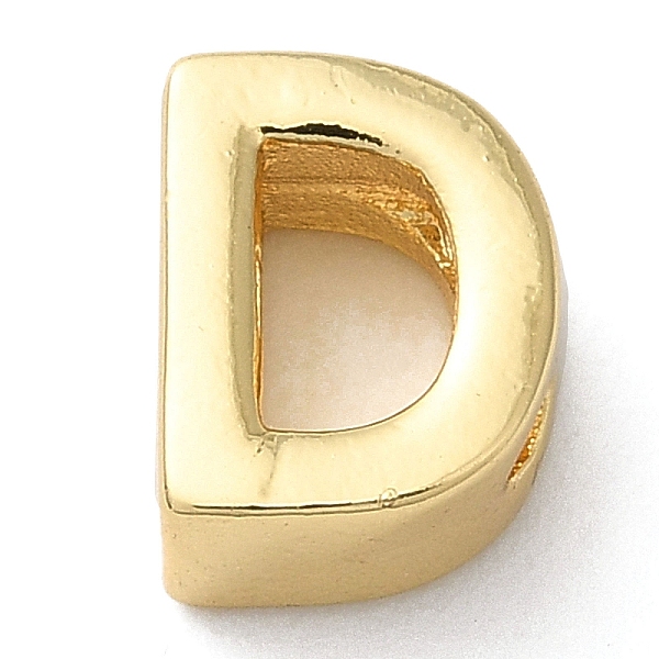 

PandaHall Rack Plating Brass Slide Charms, Cadmium Free & Lead Free, Real 18K Gold Plated, Letter, Letter D, 7.5x6x3.5mm, Hole: 1.5mm Brass...