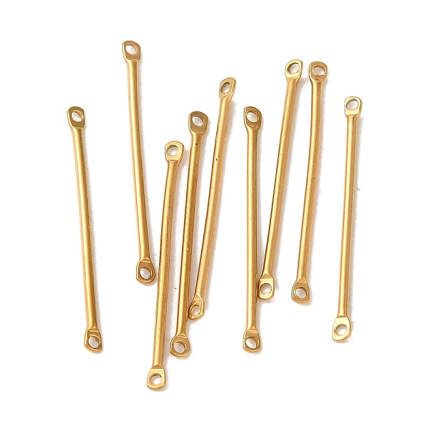

PandaHall Ion Plating(IP) 304 Stainless Steel Connector Charms, Bar Links, Real 18K Gold Plated, 25x2x1mm, Hole: 1mm 304 Stainless Steel...