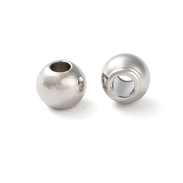 

PandaHall Rack Plating Brass Spacer Beads, Long-Lasting Plated, Lead Free & Cadmium Free, Round, Platinum, 4x3mm, Hole: 1.5mm Brass Round