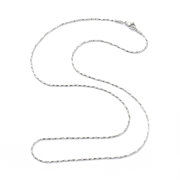 PandaHall 304 Stainless Steel Coreana Chain Necklaces, with Lobster Claw Clasps, Stainless Steel Color, 25.19 inch(64cm), 1.5mm 304...