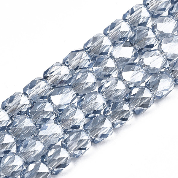 Electroplate Transparent Glass Beads Strands