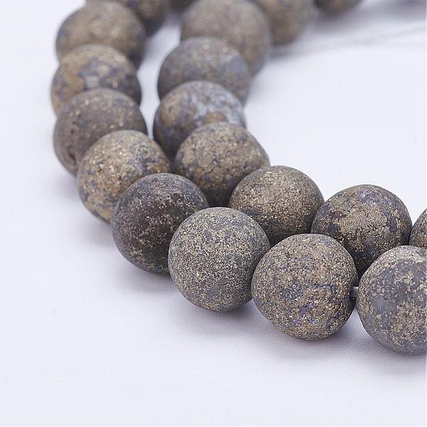 Natural Pyrite Bead Strands