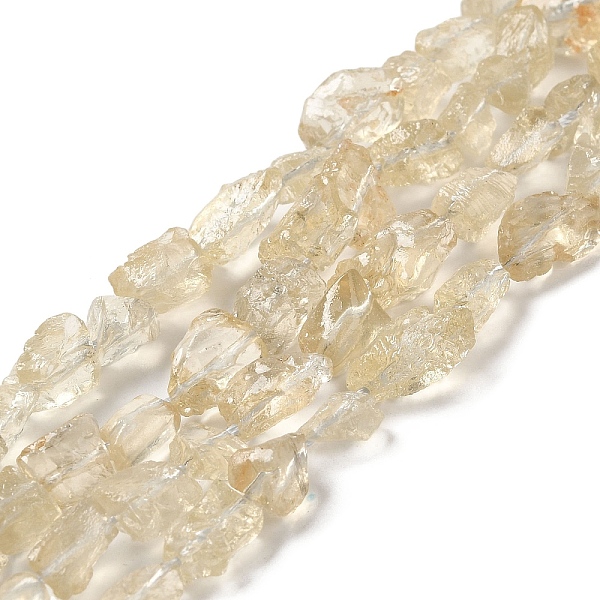

PandaHall Raw Rough Natural Lemon Quartz Beads Strands, Nuggets, 4.5~12x4.5~8x4~8mm, Hole: 0.9mm, about 63~66pcs/strand, 15.47''~16.34''...