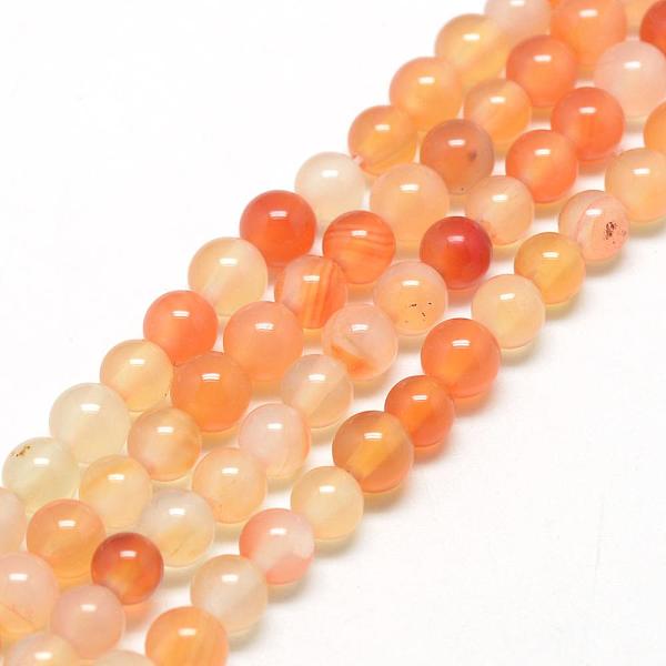 

PandaHall Natural Carnelian Beads Strands, Round, 6~6.5mm, Hole: 1mm, about 63pcs/strand, 15.5 inch Carnelian Round