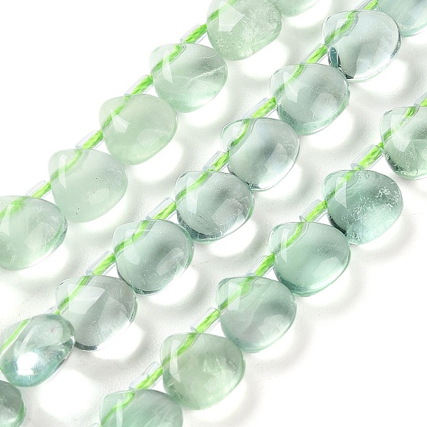 

PandaHall Natural Green Fluorite Beads Strands, Top Drilled, Teardrop, 8.5x8.5x5mm, Hole: 0.9mm, about 25pcs/strand, 8.07 inch(20.5cm)...