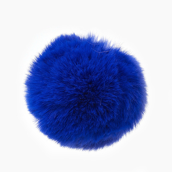 

PandaHall Handmade Faux Rabbit Fur Pom Pom Ball Covered Pendants, Fuzzy Bunny Hair Balls, with Elastic Fiber, Blue, 55~74mm, Hole: 5mm Cloth...
