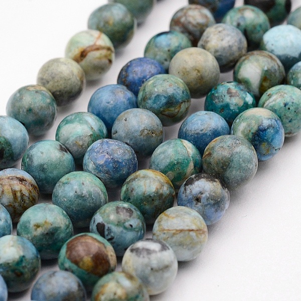 

PandaHall Natural Variscite Bead Strands, Round, 8mm, Hole: 1mm, about 49pcs/strand, 15 inch Variscite Round