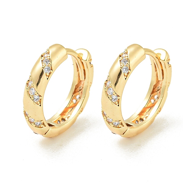 Brass Hoop Earrings - image