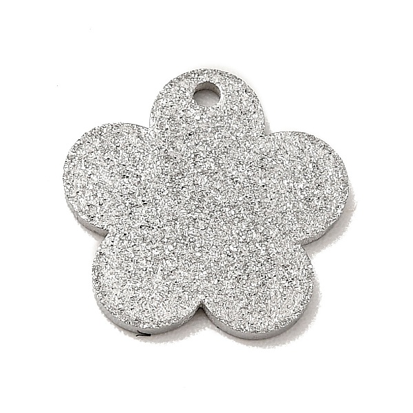 

PandaHall 304 Stainless Steel Pendants, Textured, Flower, Stainless Steel Color, 11.5x12x1mm, Hole: 1mm 304 Stainless Steel Flower