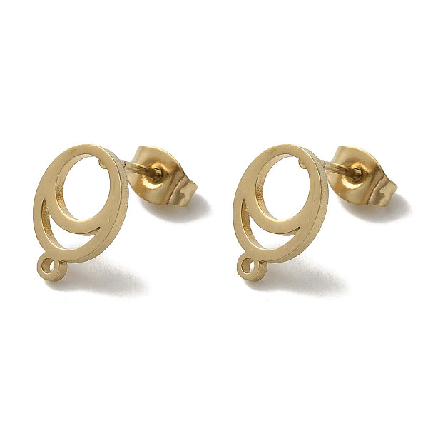 

PandaHall Ion Plating(IP) 304 Stainless Steel Stud Earring Findings, Oval, Golden, 12x8.5mm, Hole: 1.2mm, Pin: 11x0.7mm 304 Stainless Steel...