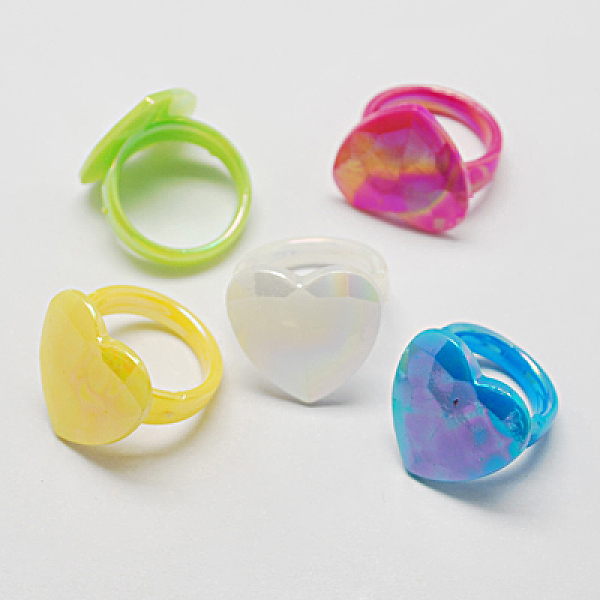 Kids Valentines Day Gifts Acrylic Rings For Kids