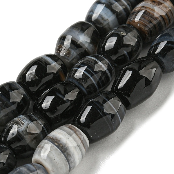 

PandaHall Natural Banded Agate Beads Strands, Oval, Dyed & Heated, 11.5~12.5x9~9.5mm, Hole: 1.8~2.5mm, about 31~36pcs/strand, 15.75~16.14''...
