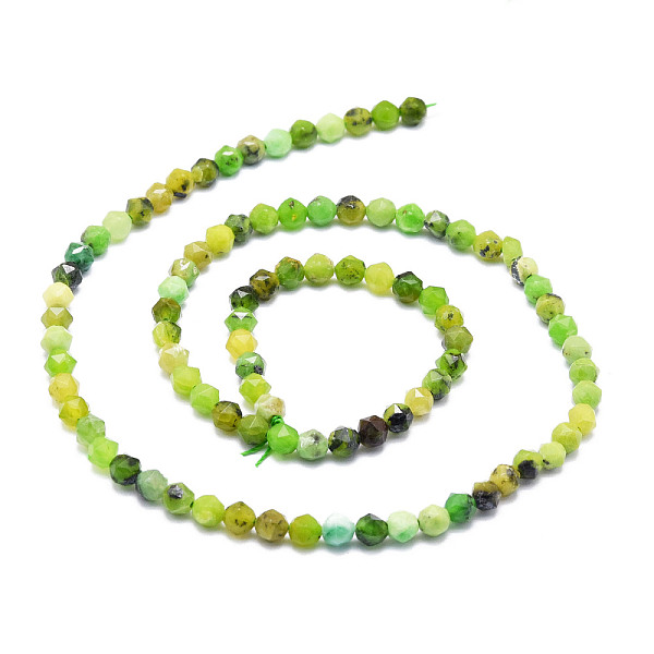 

PandaHall Natural Aqua Terra Jasper Beads Strands, Faceted, Round, 4~4.5mm, Hole: 1mm, about 97pcs/strand, 15.16''(38.5cm) Aqua Terra Jasper...