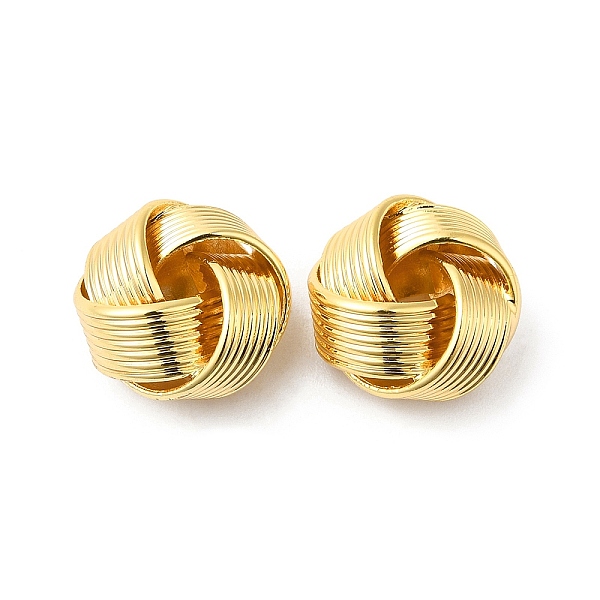 

PandaHall Brass European Beads, Large Hole Beads, Knot, Real 18K Gold Plated, 13.5x9mm, Hole: 4mm Brass Others