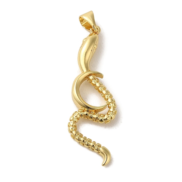 

PandaHall Brass Pendant, Real 18K Gold Plated, Snake, 37x12x3.5mm, Hole: 5.5x3.5mm Brass Snake