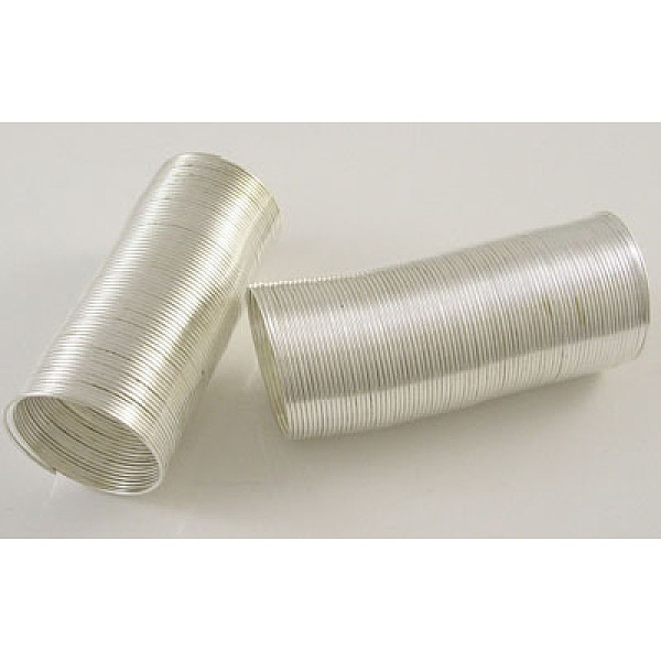 

PandaHall Steel Memory Wire, Silver, 22 Gauge, 0.6mm Steel Round