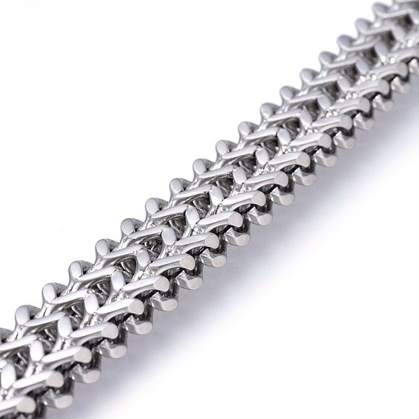 

PandaHall 304 Stainless Steel Mesh Bracelets, with Brushed Magnetic Clasps, Stainless Steel Color, 8-5/8 inch(22cm), 12x6mm 304 Stainless...