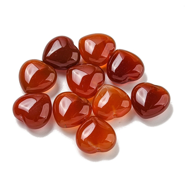 

PandaHall Natural Carnelian Beads, Half Drilled, Heart, 15.5x15.5x8mm, Hole: 1mm Carnelian Heart