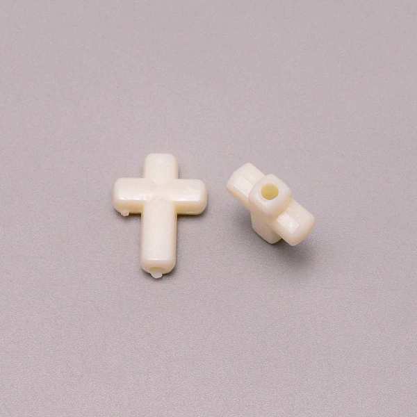 

PandaHall Opaque Acrylic Beads, Crucifix, Mixed Color, 16x12x4.4mm, Hole: 2mm, 500pcs/bag Acrylic Cross Multicolor