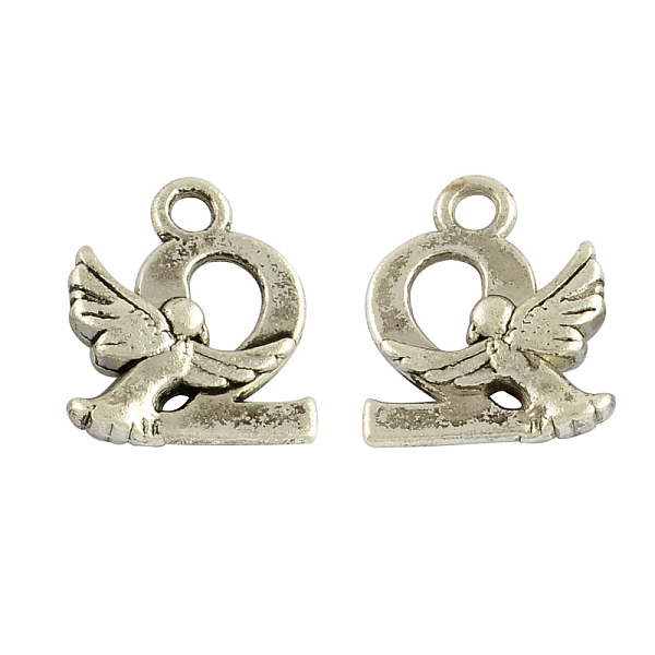 

PandaHall Tibetan Style Alloy Pendants, Number 2 with Angel, Cadmium Free & Nickel Free & Lead Free, Antique Silver, 14.5x12x3mm, Hole: 2mm...