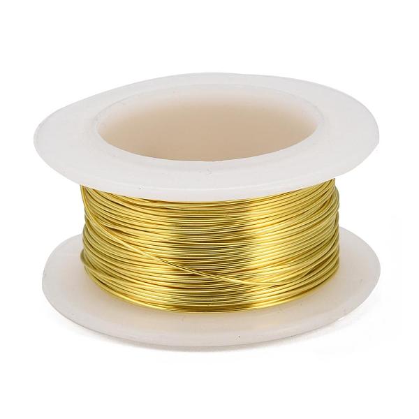 

PandaHall Round Copper Jewelry Wire, Lead Free & Cadmium Free & Nickel Free, Long-Lasting Plated, with Spool, Light Gold, 28 Gauge, 0.3mm...