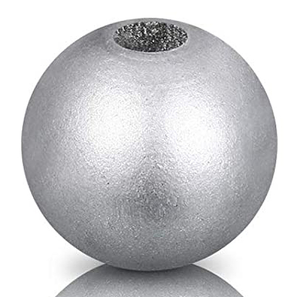 

PandaHall Painted Natural Wood Beads, Round, Silver, 16mm, Hole: 4mm Schima Wood Round Silver