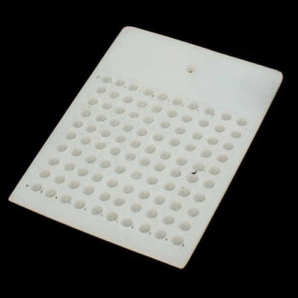 

PandaHall Plastic Bead Counter Boards, for Counting 5mm 100 Beads, White, 67x99x4mm, Bead Size: 5mm Plastic White