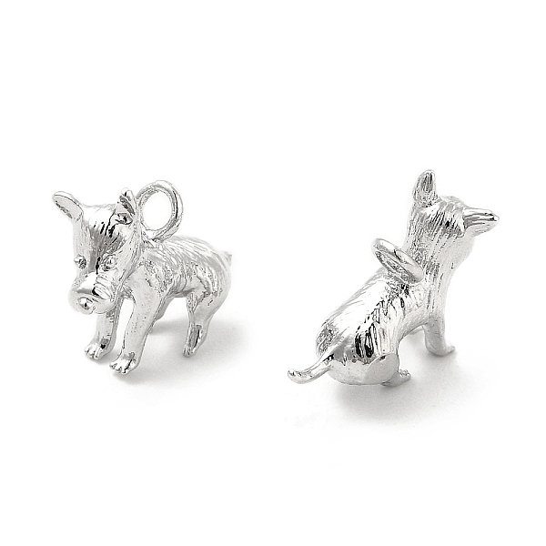 

PandaHall Brass Charms, Cattle Charm, Real Platinum Plated, 11x14x5mm, Hole: 1.6mm Brass Cattle