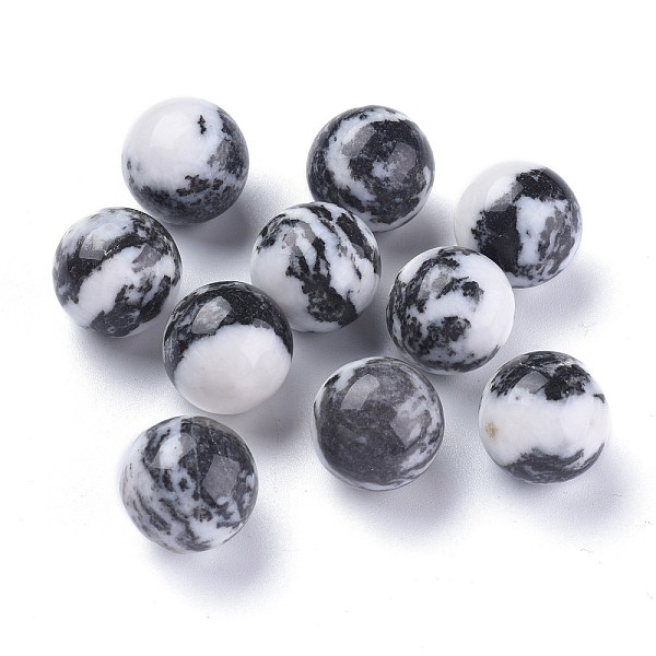 

PandaHall Natural Zebra Jasper Beads, Gemstone Sphere, No Hole/Undrilled, Round, 17.5~18mm Zebra Jasper Round
