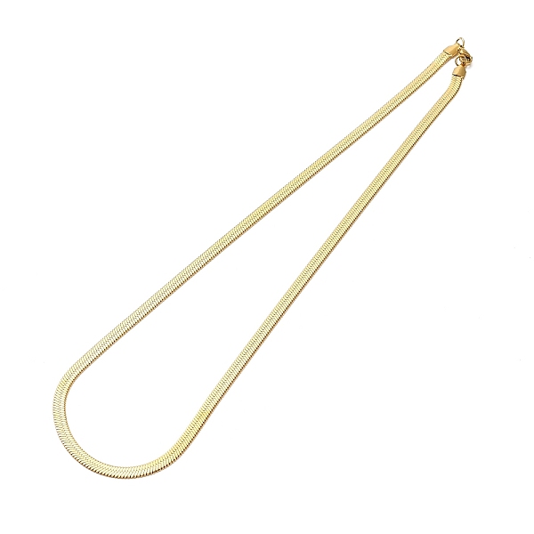 

PandaHall Ion Plating(IP) 304 Stainless Steel Herringbone Chain Necklace for Men Women, Real 18K Gold Plated, Wide: 5mm, 23.62 inch(60cm)...