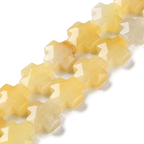 

PandaHall Natural Topaz Jade Beads Strands, Faceted, Cross, 12~13x12~12.5x5~6mm, Hole: 1.4mm, about 17pcs/strand, 8.27 inch(21cm) Topaz Jade...