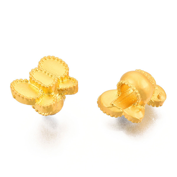 

PandaHall Alloy Shank Buttons, 1-Hole, Cadmium Free & Lead Free, Bowknot, Matte Gold Color, 9x11x7.5mm, Hole: 3.5mm Alloy Bowknot