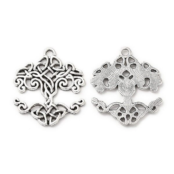 

PandaHall Tibetan Style Alloy Pendants, Tree of Life, Antique Silver, 31.5x27x1.5mm, Hole: 2.5mm Alloy Tree of Life