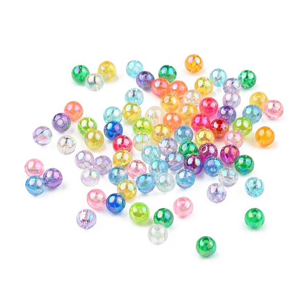 

PandaHall Eco-Friendly Transparent Acrylic Beads, Round, AB Color, Mixed Color, 5mm, Hole: 1.5mm, about 8400pcs/500g Acrylic Round..., Multicolor