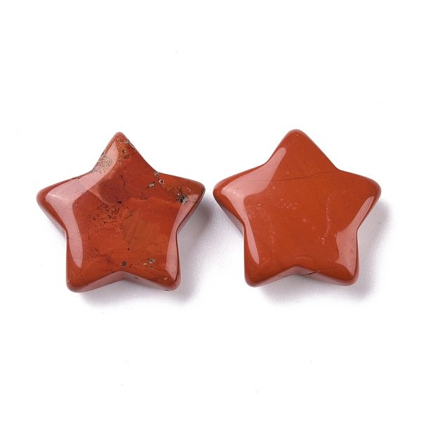 

PandaHall Natural Red Jasper Beads, No Hole, Star, 28.5x30x10mm Red Jasper Star