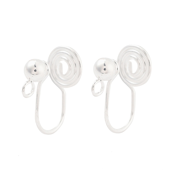 

PandaHall 304 Stainless Steel Ear Cuff Findings, Wire Wrap Vortex Earring Findings with Vertical Loop, Silver, 14.5mm, Hole: 3x0.6mm 304...