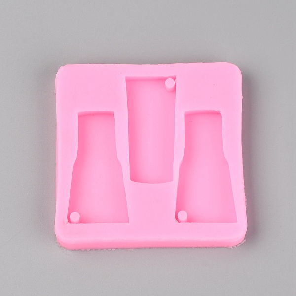 

PandaHall Food Grade Silicone Beer Opener Pendant Molds, Resin Casting Molds, UV Resin & Epoxy Resin Craft Making, Square, Hot Pink...